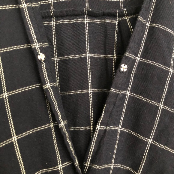 Gap Blue Long Sleeve Wrap Top - Picture 3 of 7